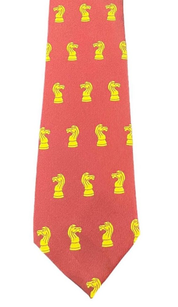 Burgundy Red Knight Tie