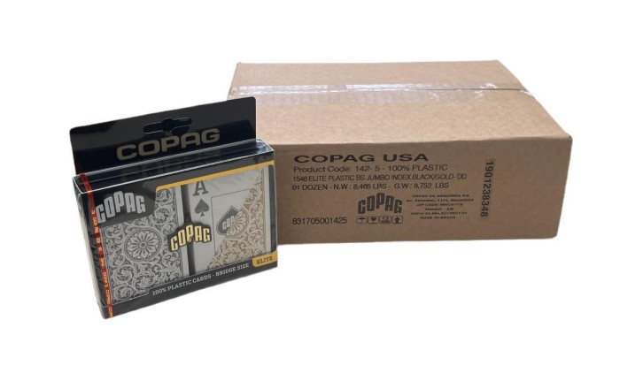 Bridge Super Index 1546 Black Gold COPAG Case 12 Setups