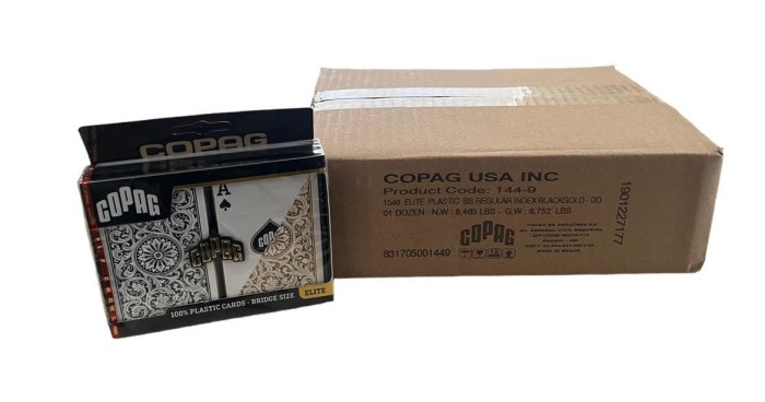 Bridge Regular Index 1546 Black Gold COPAG Case 12 Setups