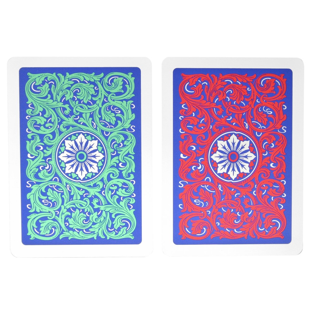 Poker Regular Index 1546 Green Red Case COPAG Playing Cards