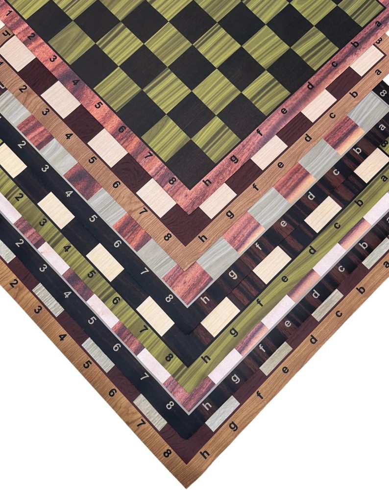 Series II - Wood Grain Thin Floppy Mousepad Chess Board