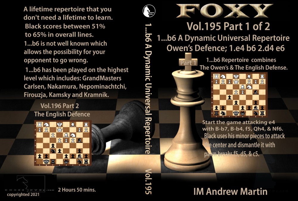 Foxy Chess 195 & 196 Download The Owens & English Defence