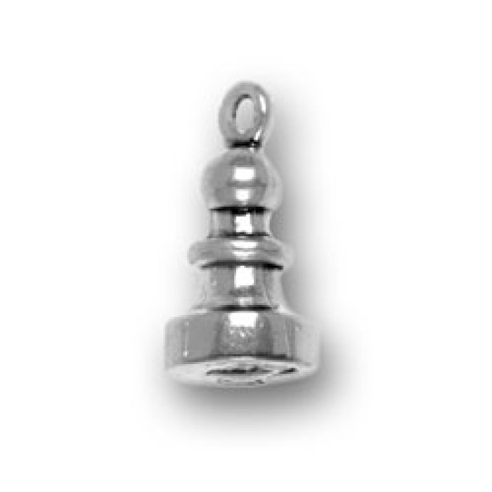 Sterling Silver Pawn Chess Piece Charm