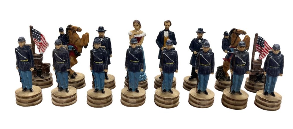 The Civil War Resin Theme Chess Pieces