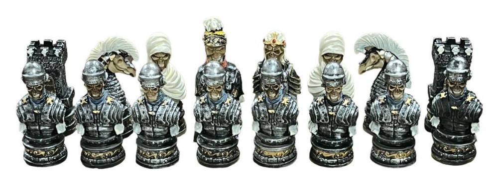 The  Skull Resin Theme Chess Pieces