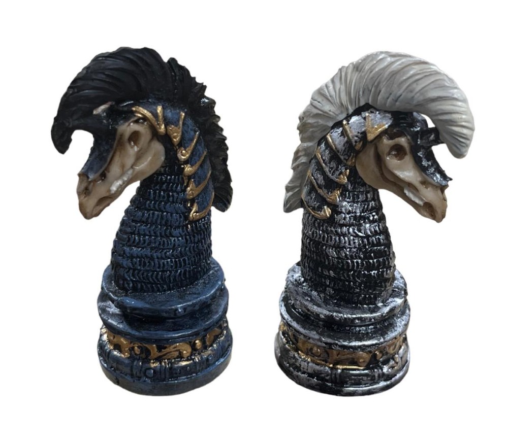 The  Skull Resin Theme Chess Pieces