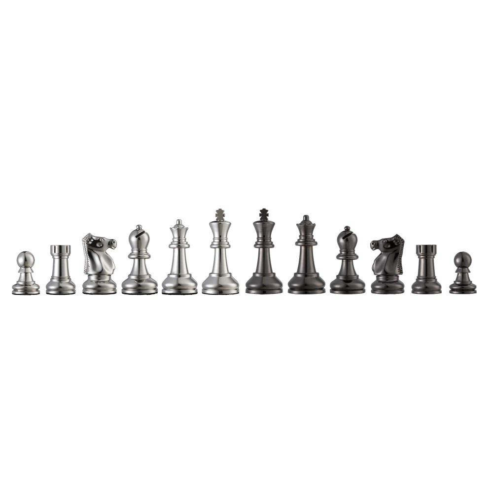BOBBY FISCHER® Metal Ultimate Chess Pieces – 3.75 inch King – 9.5 lbs