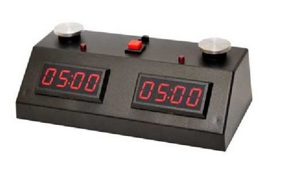 Z MART ZMF-II Digital Chess Clock: Black Case - Red LED Display