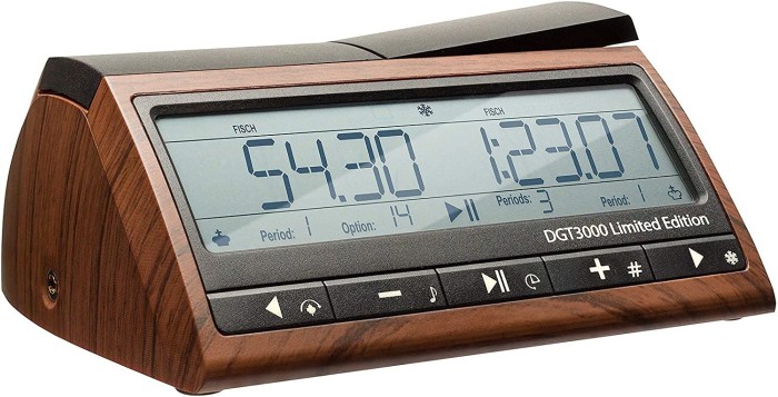 DGT 3000 Digital Chess Clock - Wood Grain