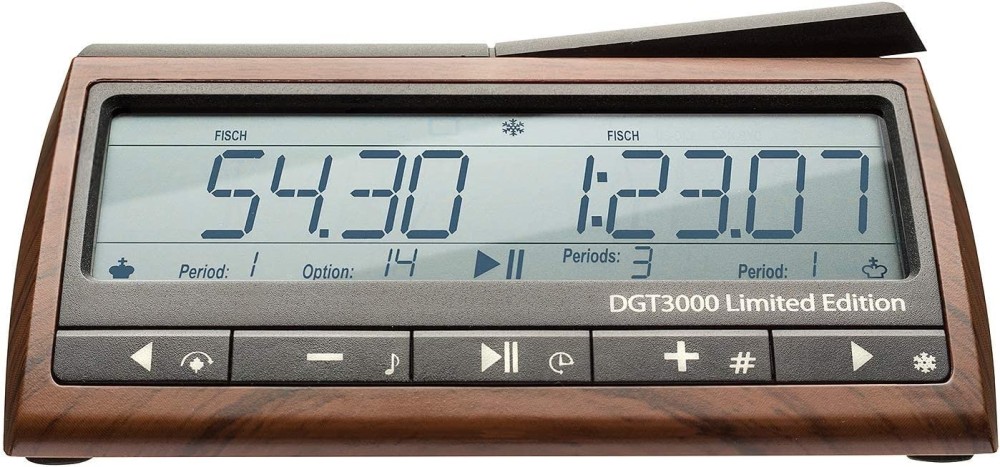 DGT 3000 Digital Chess Clock - Wood Grain