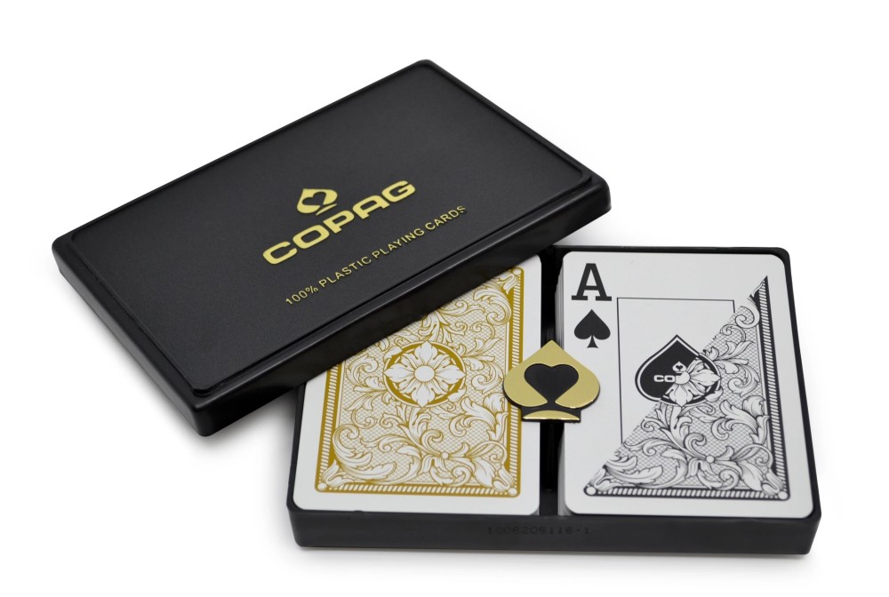 COPAG Legacy -Black/Gold - Super Index - Poker Playing Cards