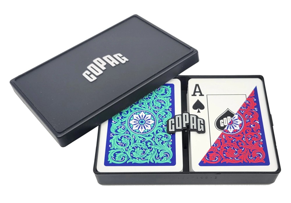 COPAG 1546 - GREEN/RED  -  Super Index - Poker