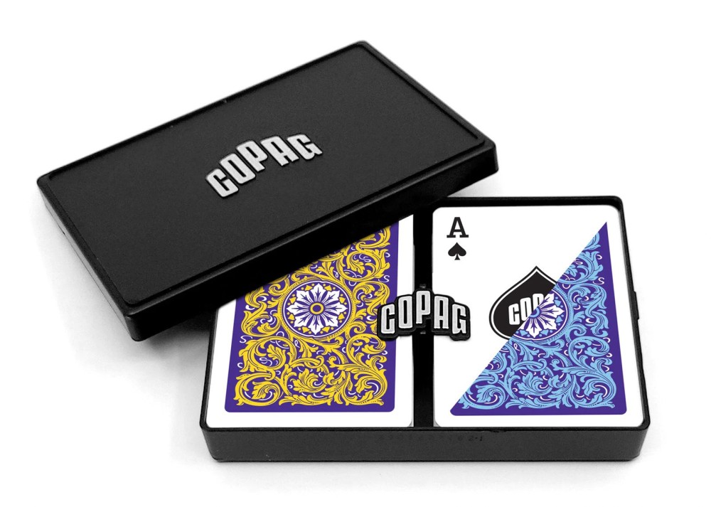 COPAG 1546 - Blue/Yellow  - Regular Index - Poker