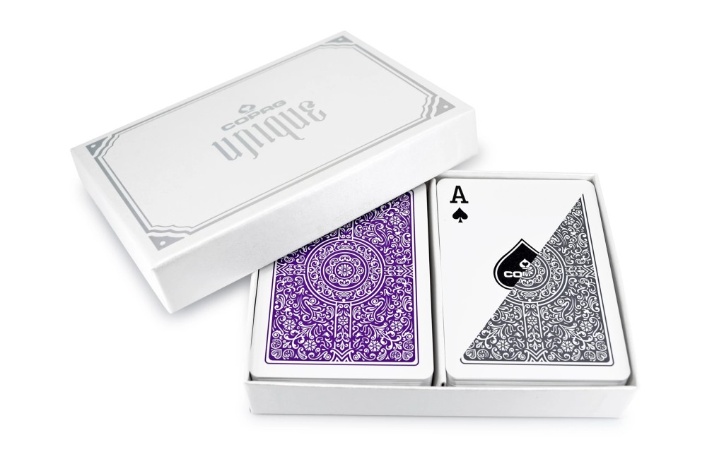COPAG UNIQUE - Purple & Gray - Regular Index - Poker