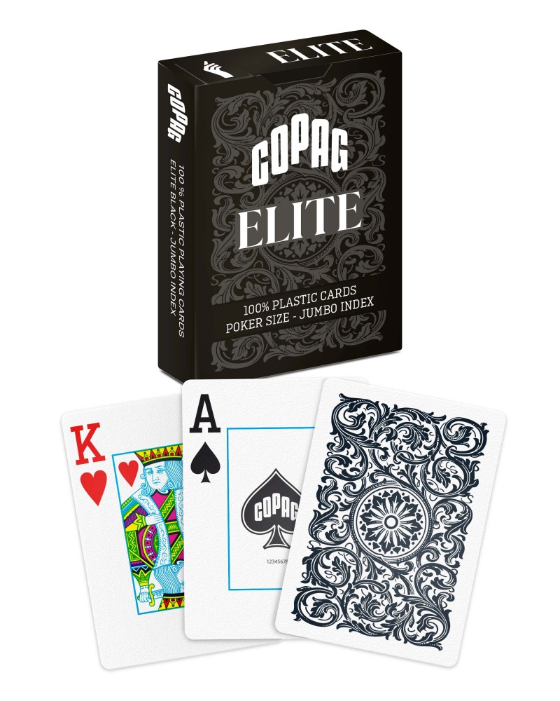 COPAG 1546 Single Deck Poker Jumbo Black