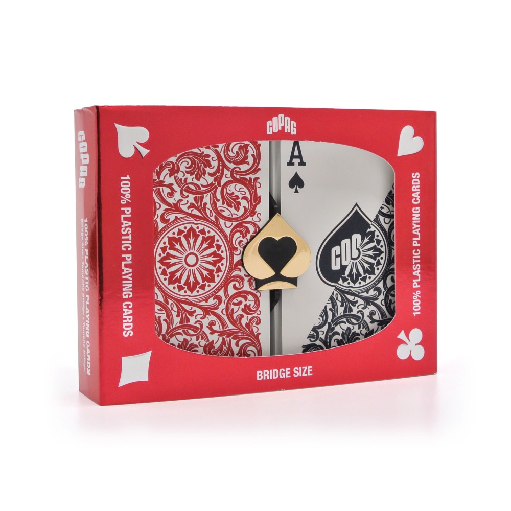 Copag 1546 Red & Black - Regular Index  - Bridge