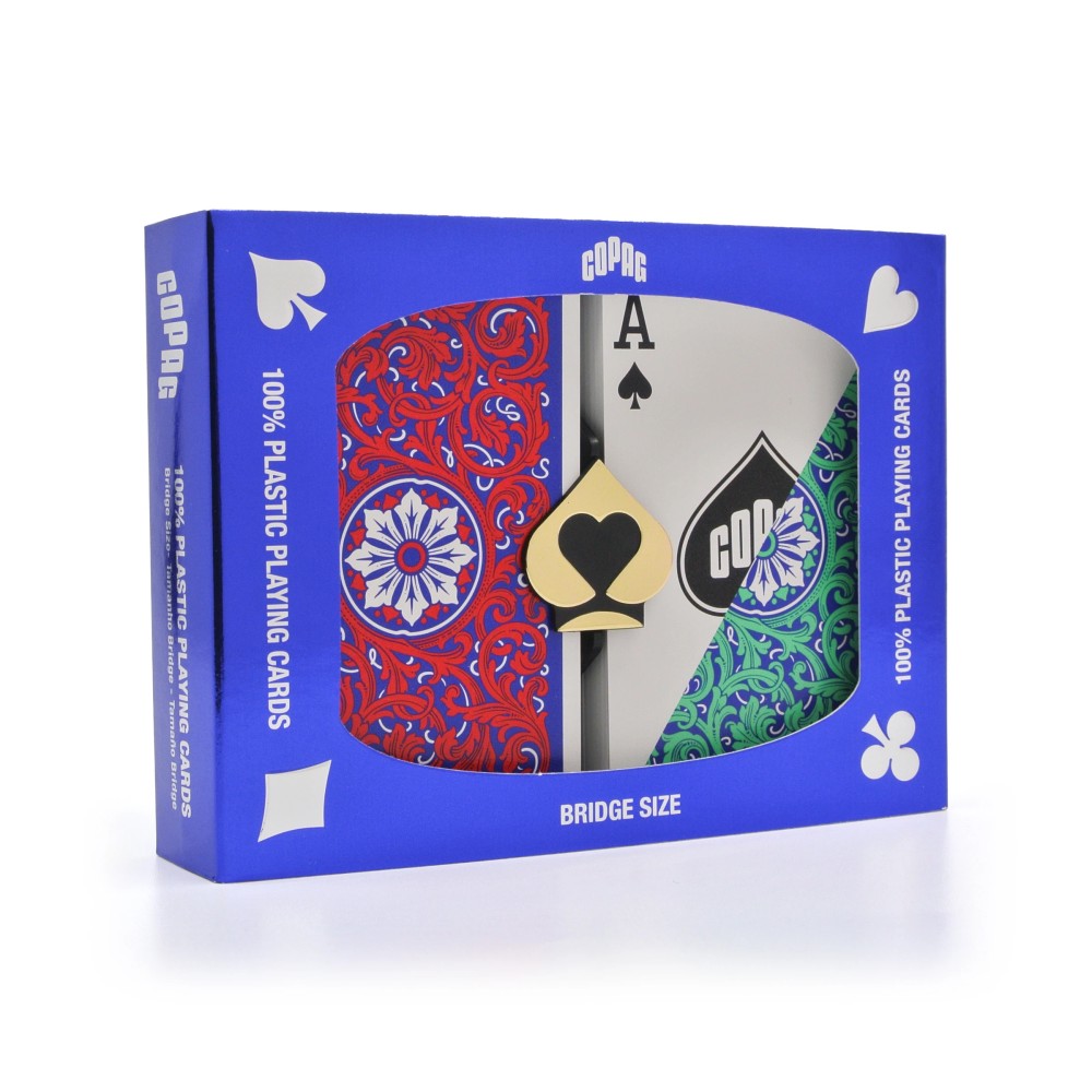 Copag 1546 Red & Green - Regular Index  - Bridge