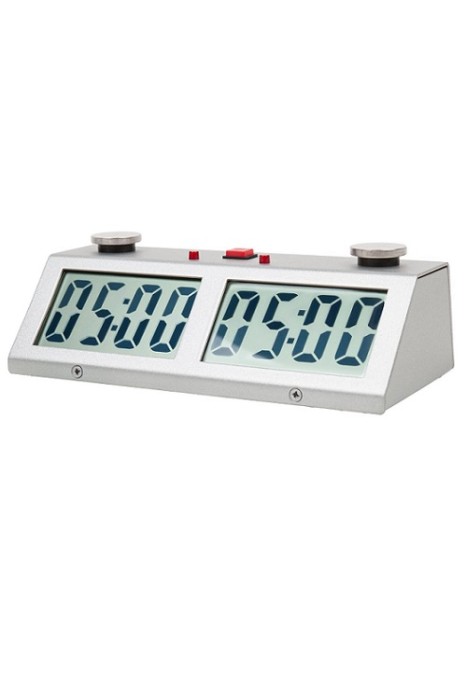 Z MART ZMF-Pro Metal Silver Digital Chess Clock