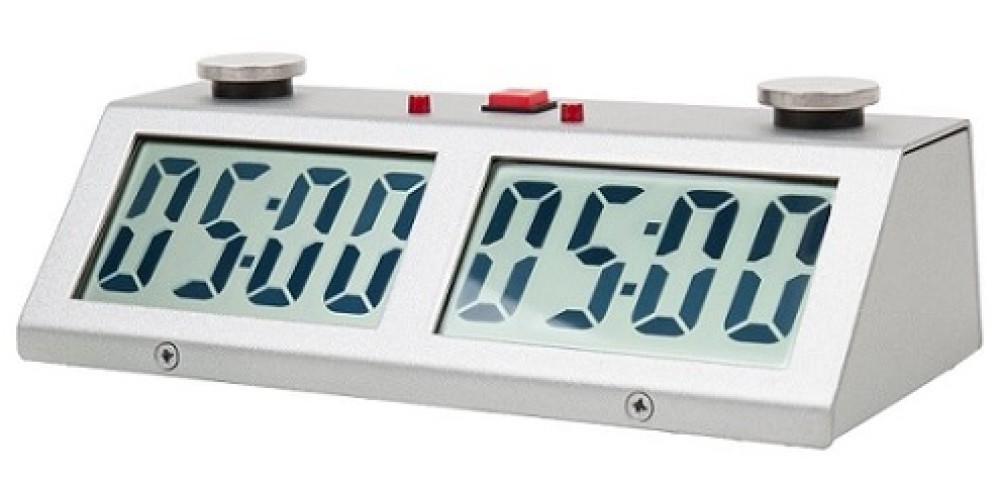 Z MART ZMF-Pro Metal Silver Digital Chess Clock