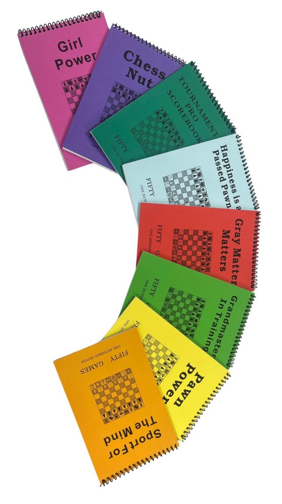 Set of 5 Chess Scorebooks / Notation Pads / You Pick