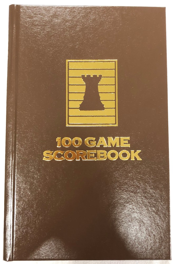 Brown Chess Hardcover Scorebook
