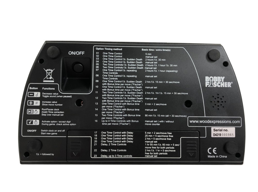 DGT  Bobby Fischer Chess Clock & Game Timer
