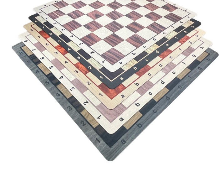 Chess Board - Wood Grain Floppy Mousepad  - 2 1/4" Squares - USA Made
