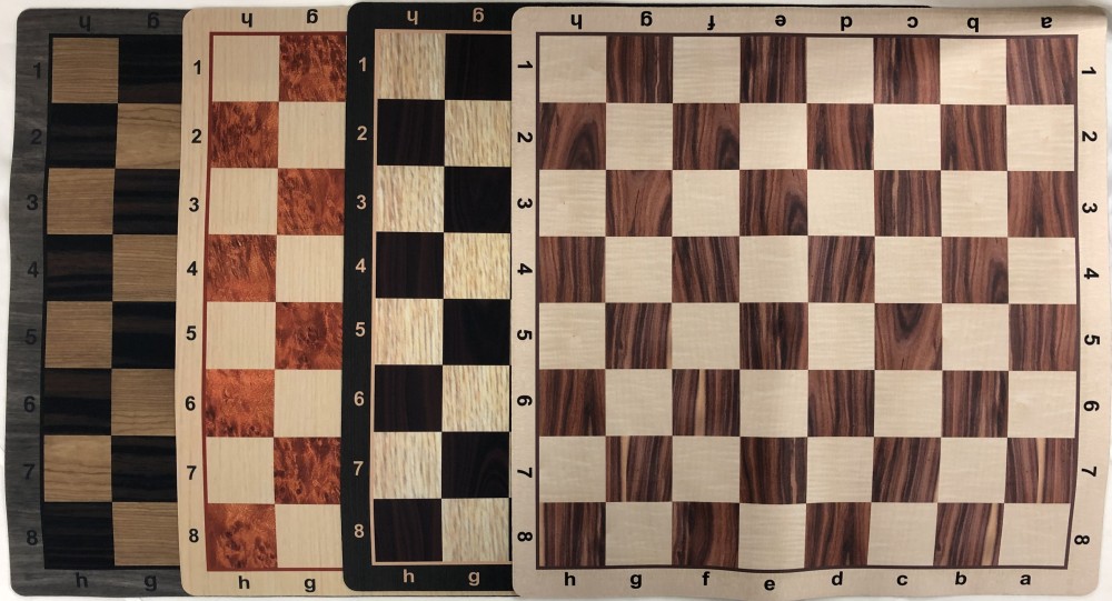 Chess Board - Wood Grain Floppy Mousepad  - 2 1/4" Squares - USA Made
