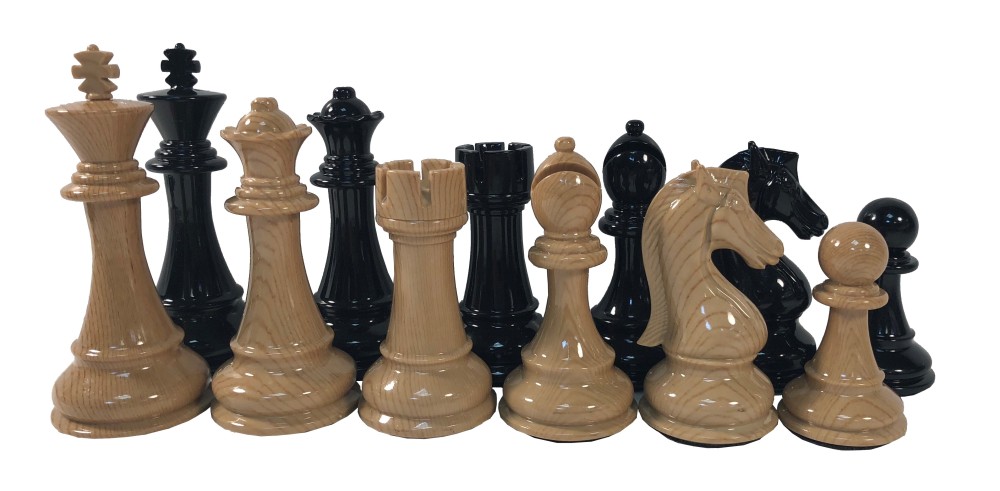Staunton Chess Set - Quadruple Weighted Spruce-Tek Chess Pieces