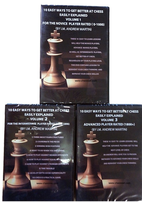 Foxy Chess DVD 114,115,116 Novice, Intermediate & Advanced Play