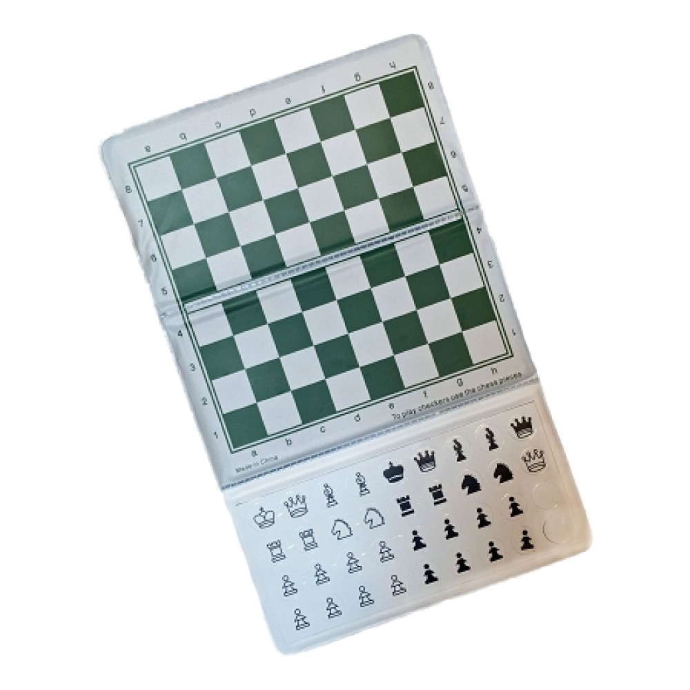 Checkbook Size Folding Pocket Chess Set