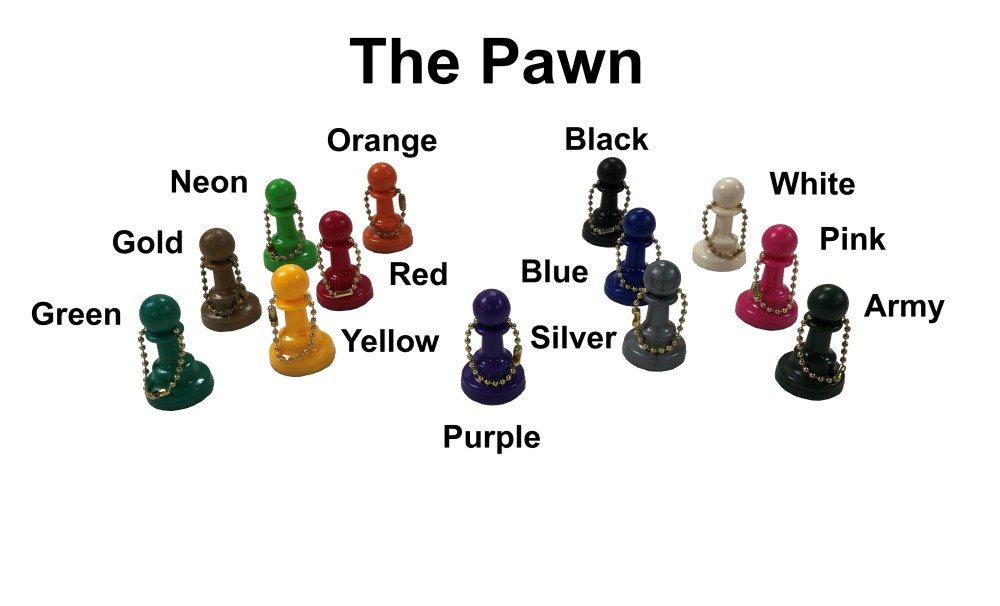 Colored Key Chain  - PAWN
