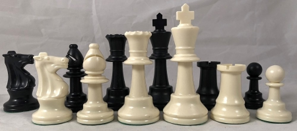 CLUB COMBO: Chess Set w/ Vinyl Board - Tournament Standard