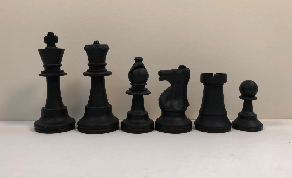 Washable Silicone Club Chess Set - Full Size 3 3/4 in. King