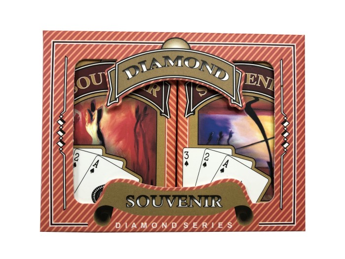 Souvenir Bridge Playing Cards - Ace 100% Plastic - Regular Index