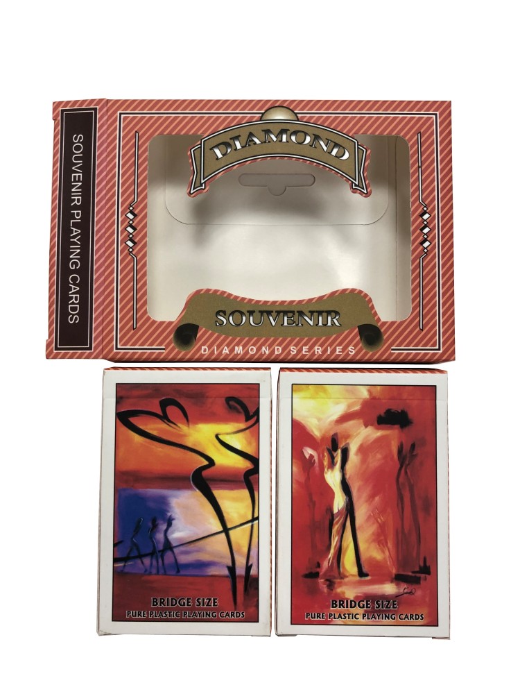 Souvenir Bridge Playing Cards - Ace 100% Plastic - Regular Index