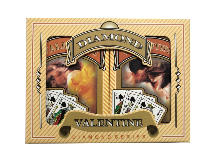 Valentine Bridge Playing Cards - Ace 100% Plastic - French Index