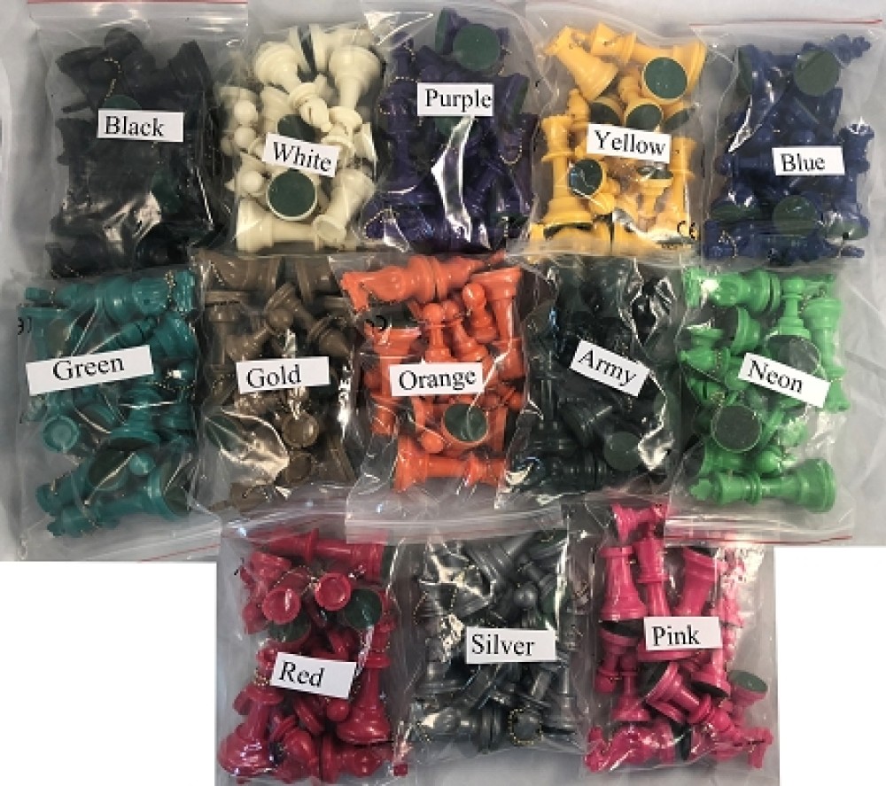 Full Side Plastic Chess KeyChains