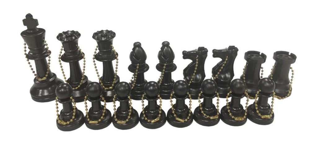 Full Side Plastic Chess KeyChains