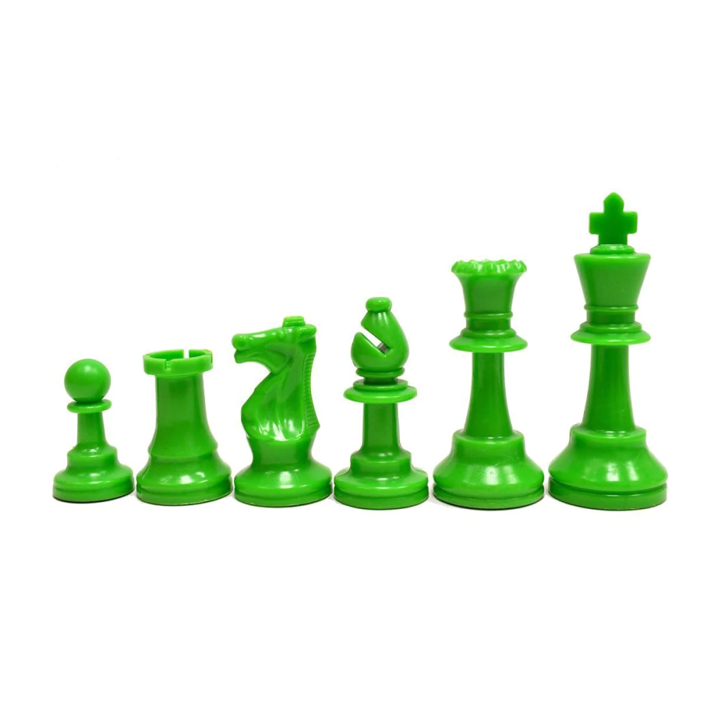 Color Plastic Chess Sets - 2 Sides 34 pieces – 2x Qs - Color Choice