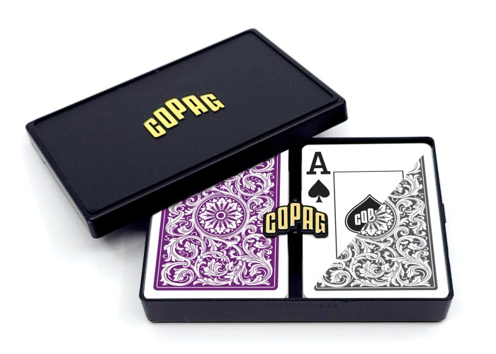COPAG 1546 Purple & Gray -  Jumbo Index -  Poker