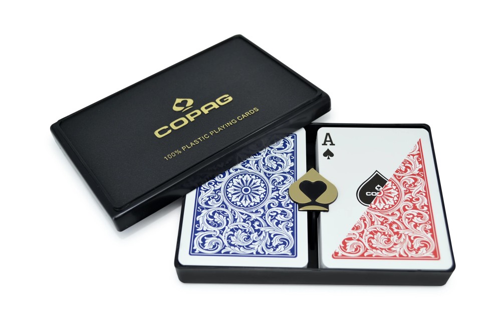 COPAG 1546 - Red/Blue  -  Regular Index  - Poker