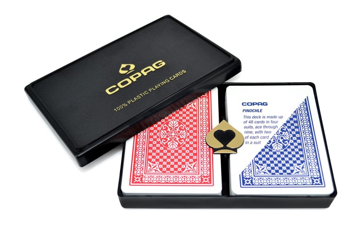 COPAG Plastic Pinochle/Euchre Cards - Poker Width Double Deck