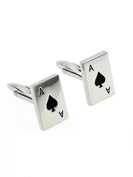 Ace of Spades Cuff Links