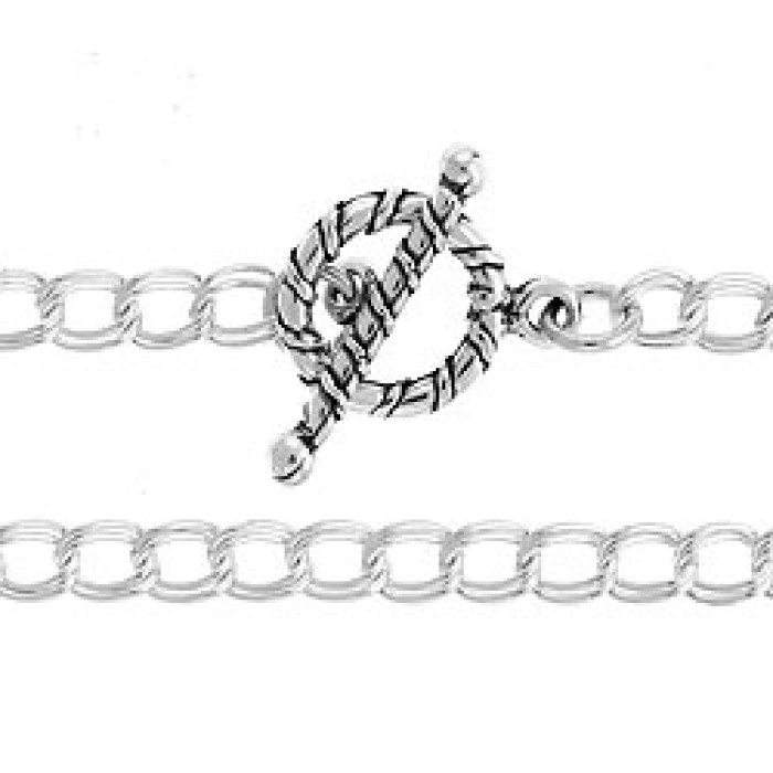 Sterling Silver 7 1/2 in. Charm Bracelet
